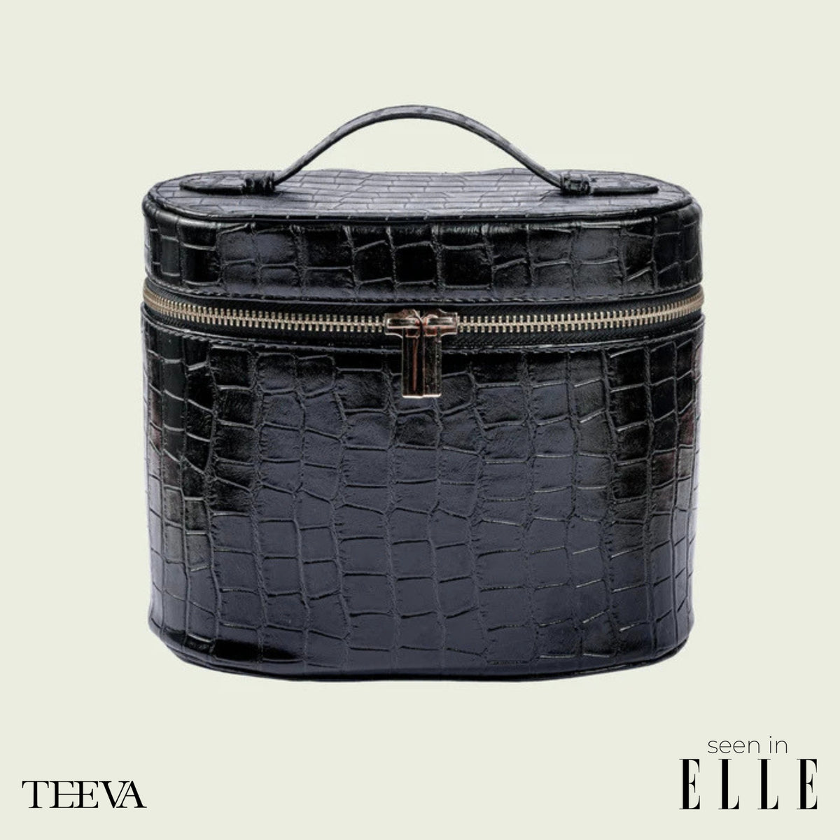 Leather Toiletry Bag Croco