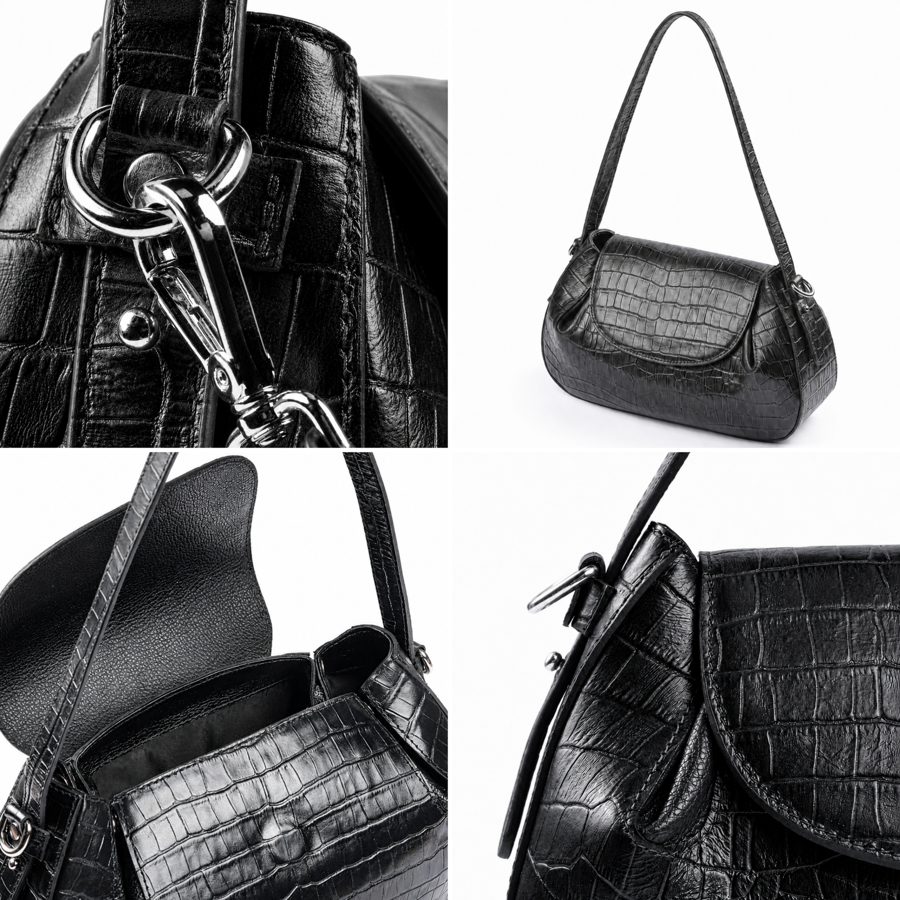 Leather Croco Bag