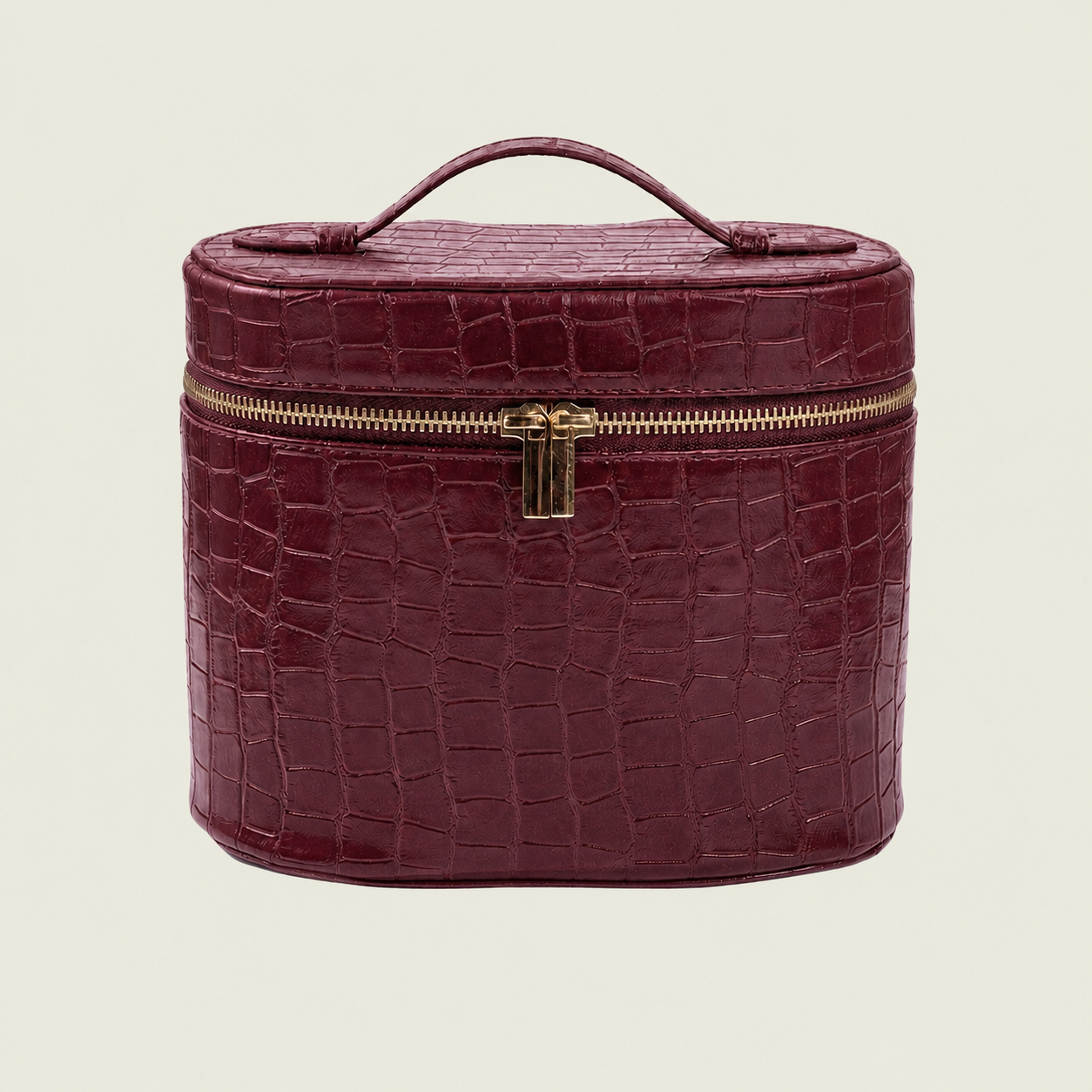 Leather Toiletry Bag Croco