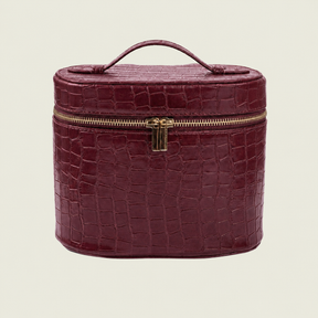 Leather Toiletry Bag Croco