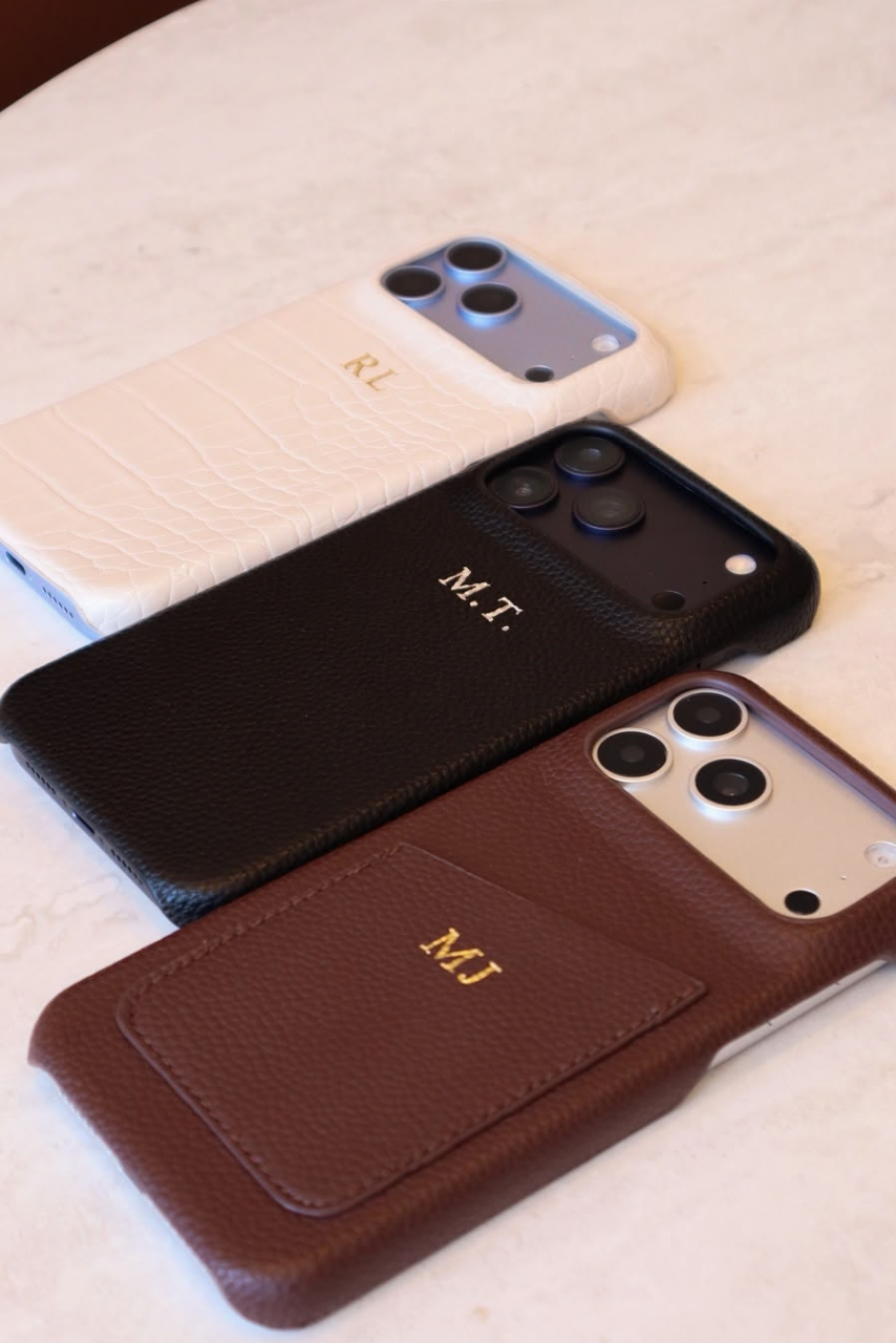 YOUR CASE, MONOGRAMMED FOR YOU. BUILT TO LAST