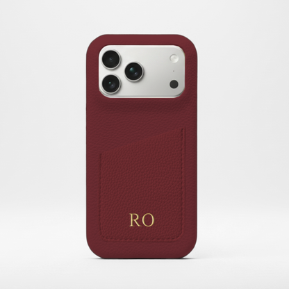Case Card Smooth Leather Hot