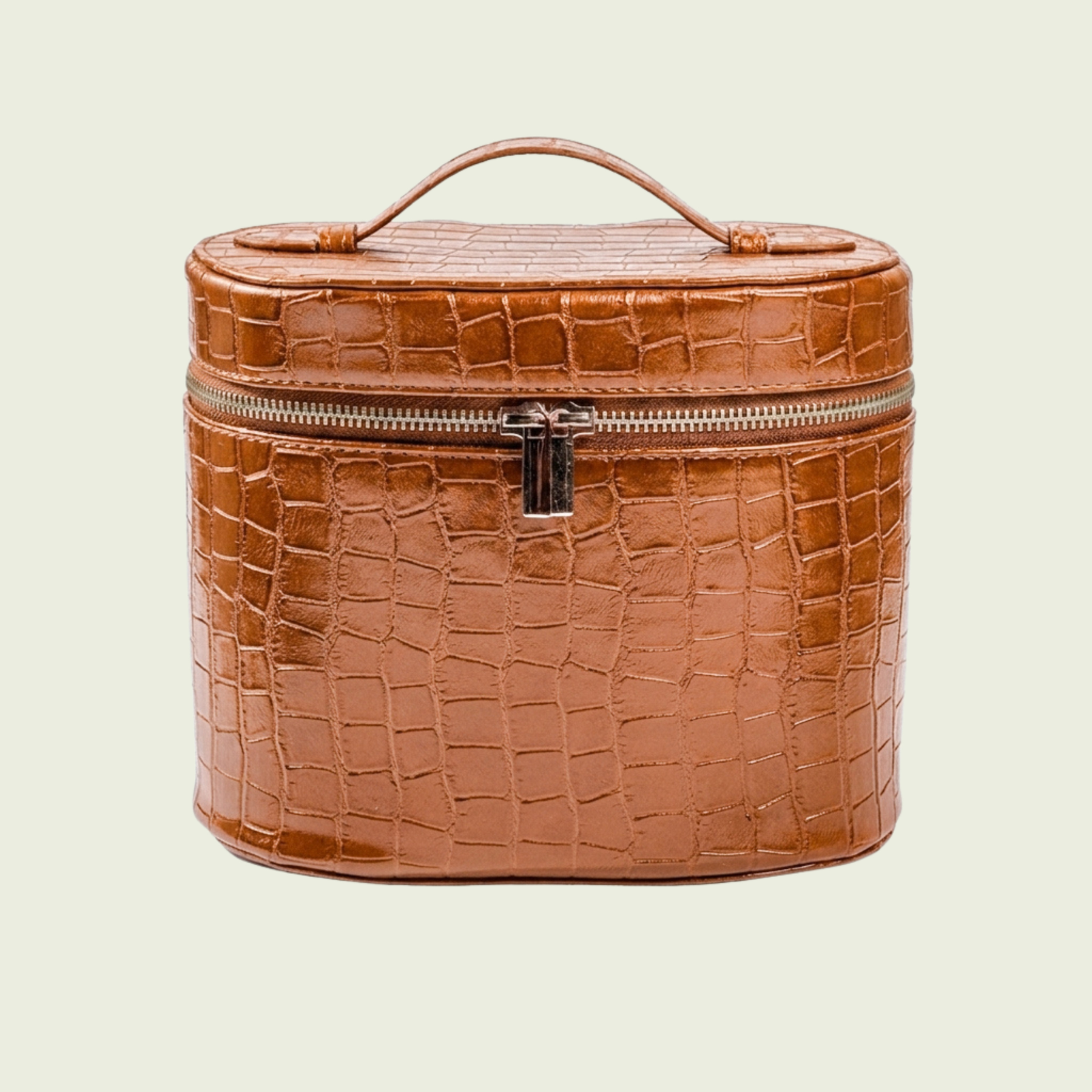 Leather Toiletry Bag Croco