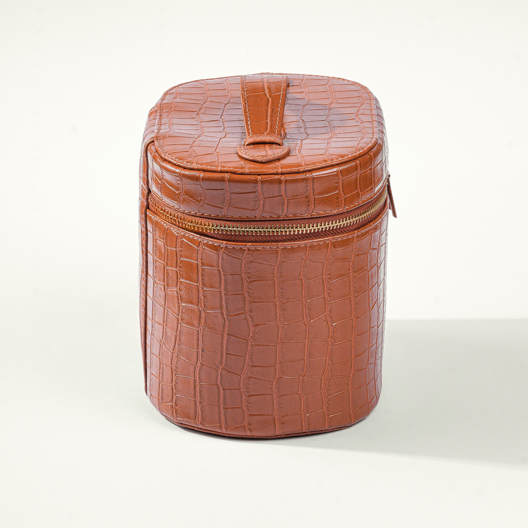 Leather Toiletry Bag Croco