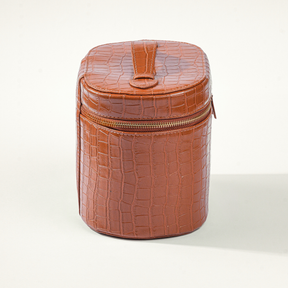 Leather Toiletry Bag Croco