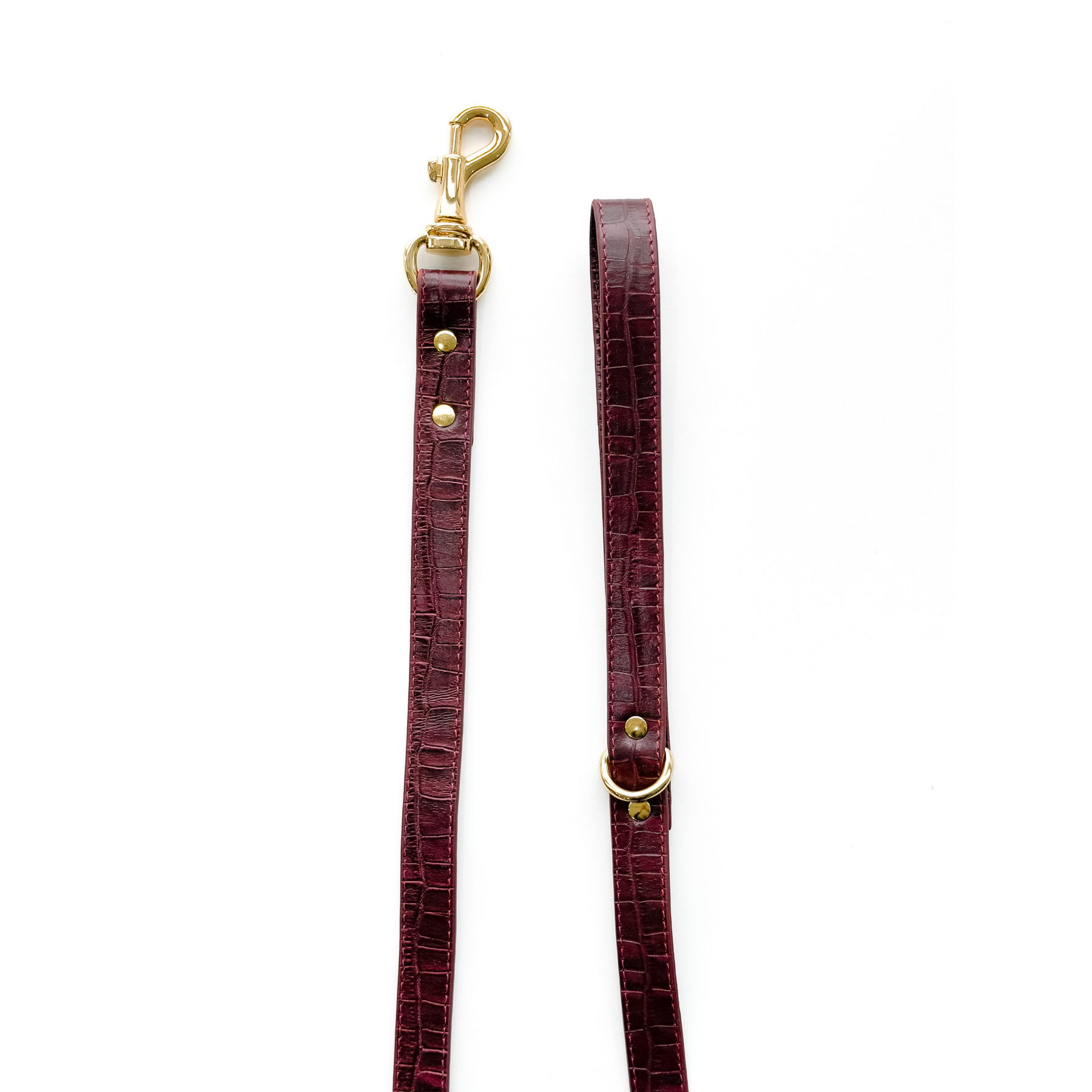 Personalized Leather Collar Croco