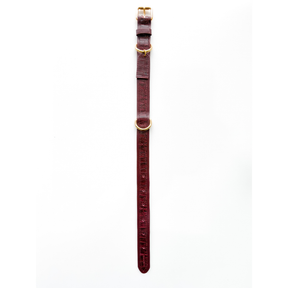 Personalized Leather Collar Croco