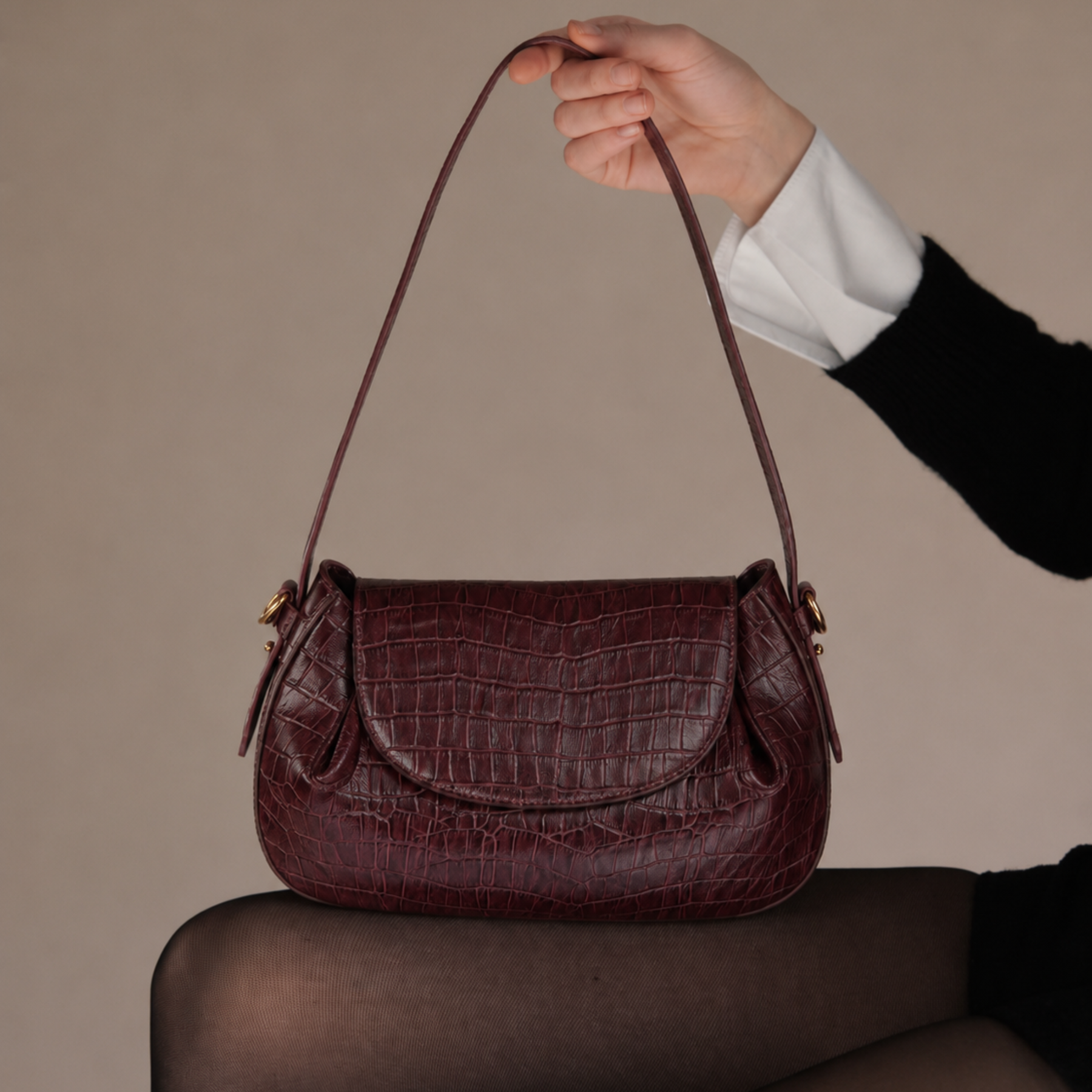Leather Croco Bag