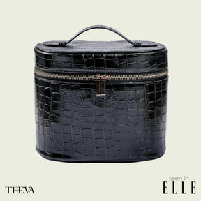 Leather Toiletry Bag Croco