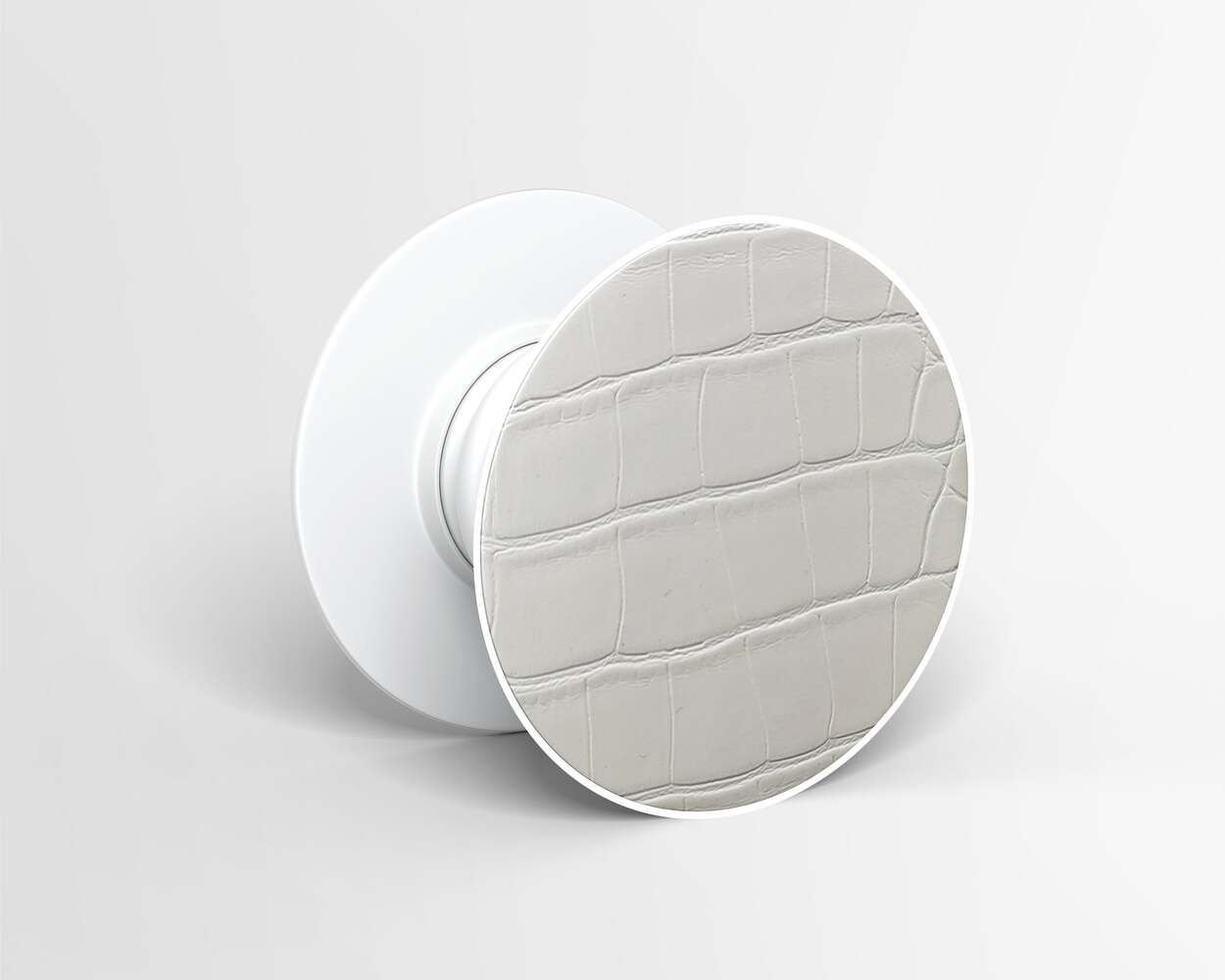 Pop Socket Crocodile White